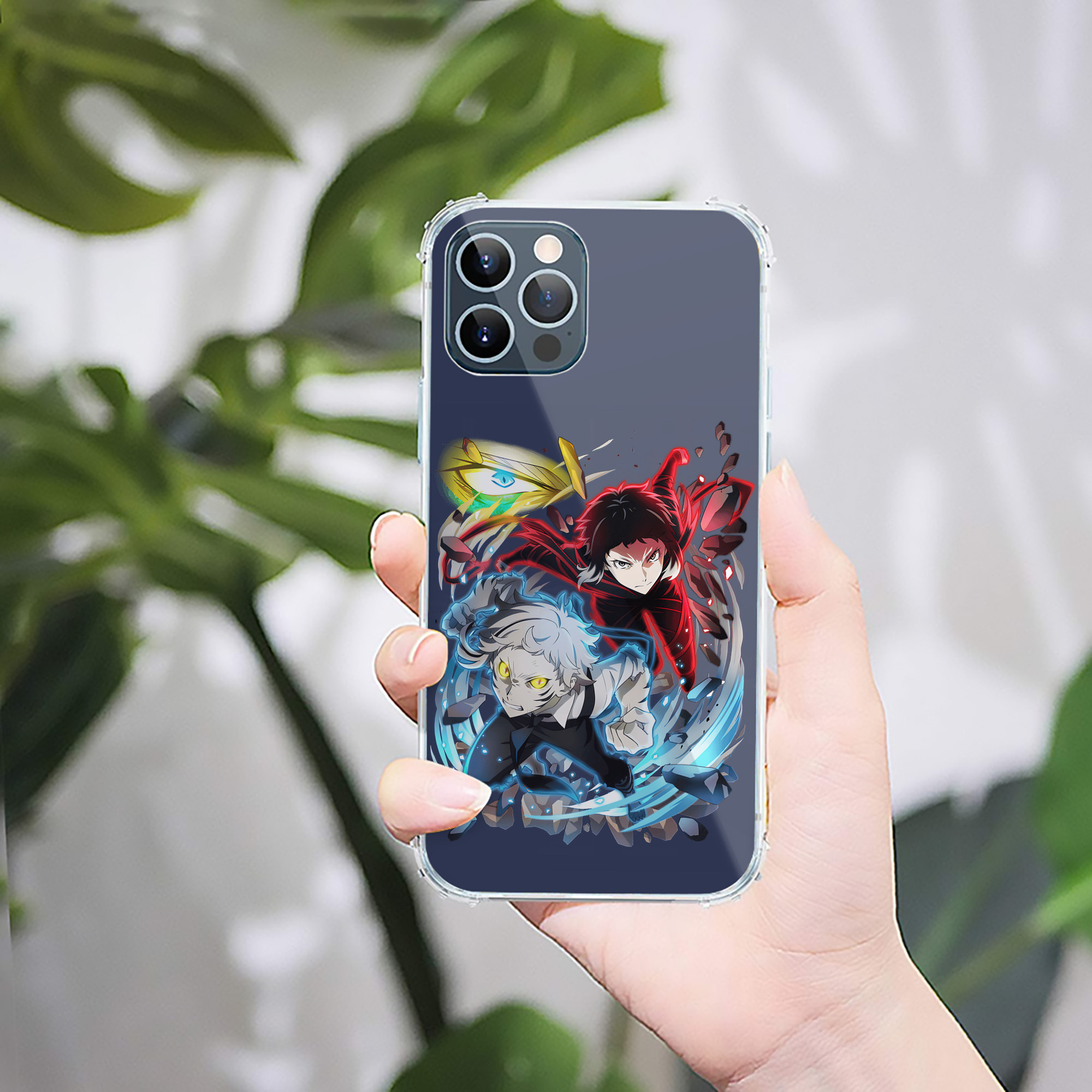 （画像用） 文豪ストレイドッグス Bungo Stray Dogs 【iPhone 12シリーズ対応】透明スマホケース（クリアソフトケース）
